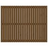 vidaXL T&ecirc;te de lit murale Marron miel 140x3x110 cm Bois massif de pin