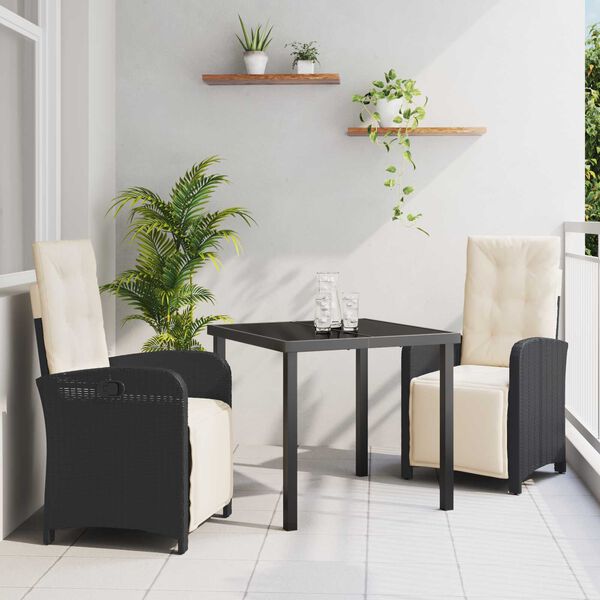 vidaXL Ensemble de salle à manger pour jardin 5 pcs Marron polyrotin