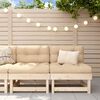 vidaXL Canap&eacute;s centraux de jardin 2 pcs bois de pin massif