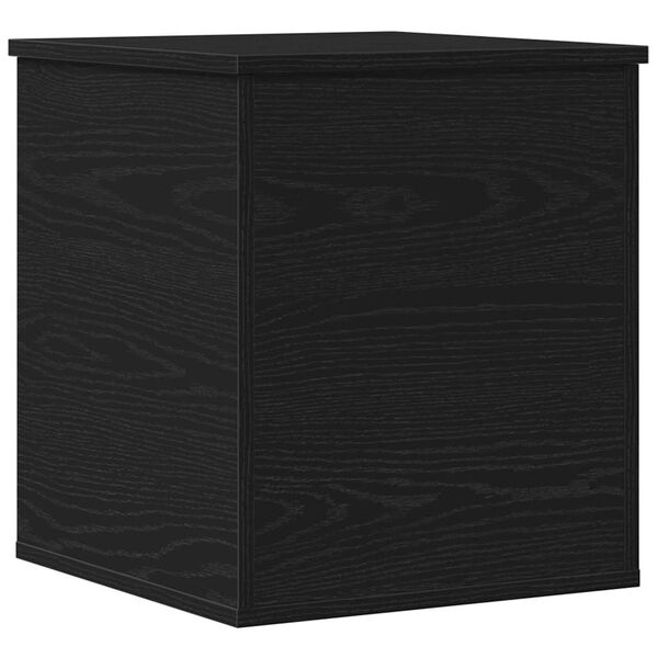 vidaXL Bo&icirc;te de Rangement Ch&ecirc;ne noir 40 x 42 x 46 cm Bois d'ing&eacute;nierie