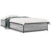 vidaXL Cadre de lit sans matelas sonoma gris 100x200 cm