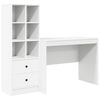 vidaXL Bureau Blanc 145.5 x 50 x 127 cm 2 pc