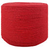 vidaXL Fil de coton 4 mm 100 m Rouge 100% Coton