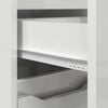 vidaXL Cabinet de salle de bain Blanc brillant 30,5 x 30 x 101 cm
