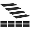 vidaXL Marches d'escalier 12 pi&egrave;ces 80 x 30 x 2 cm Noir
