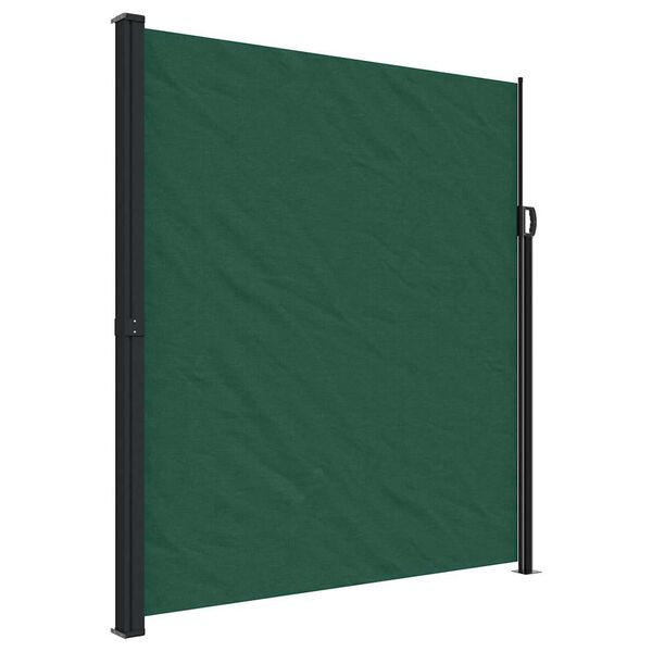 vidaXL Auvent lat&eacute;ral r&eacute;tractable vert fonc&eacute; 220x600 cm