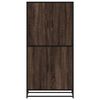 vidaXL Buffet haut chêne marron 68x35x139 cm bois d'ingénierie