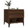 vidaXL Tables d'appoint 2 pcs Ch&ecirc;ne marron 50x46x50 cm Bois ing&eacute;nierie