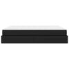 vidaXL Cadre de lit avec matelas avec matelas 2 pcs Noir PVC