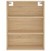 vidaXL Buffet haut Ch&ecirc;ne sonoma 69,5x34x180 cm Bois d'ing&eacute;nierie