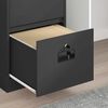 vidaXL Cabinet de Dossier avec tiroir Noir 45,5 x 42 x 106,5 cm