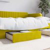 vidaXL Tiroirs de lit 2 pcs jaune bois d'ingénierie et velours