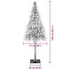 vidaXL Sapin de No&euml;l avec 150 LED Blanc 150 cm PE et Acier