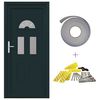 vidaXL Porte Frontale 98 x 198 cm PVC Anthracite