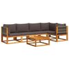 vidaXL Ensemble de canap&eacute;s de jardin 6 pi&egrave;ces avec coussins en bois d'acacia et corde
