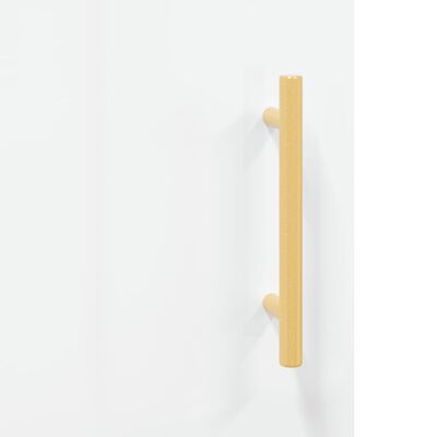 vidaXL Buffet Blanc brillant 34,5x34x90 cm Bois d'ingénierie