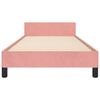 vidaXL Cadre de lit sans matelas rose 100x200 cm velours