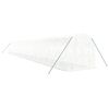 vidaXL Serre avec cadre en acier blanc 36 m&sup2; 18x2x2 m