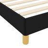 vidaXL Lit &agrave; ressorts avec matelas Noir 100 x 200 cm tissu