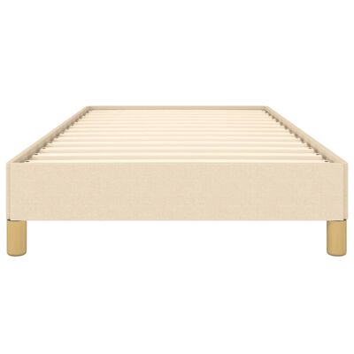 vidaXL Cadre de lit sans matelas crème 80x200 cm tissu