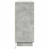 vidaXL Buffet LED Gris b&eacute;ton 90 x 32 x 75 cm Bois d'ing&eacute;nierie