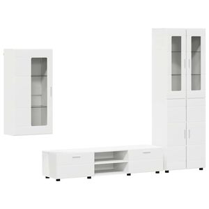 vidaXL Ensemble meuble TV FLORIN 3 pc 150 x 39 x 30 cm Blanc
