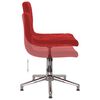 vidaXL Chaises &agrave; manger pivotantes lot de 4 rouge bordeaux velours