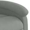 vidaXL Fauteuil inclinable &eacute;lectrique de massage gris clair velours