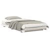 vidaXL Cadre de lit Blanc 100 x 220 cm Pin massif