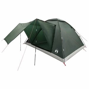 vidaXL Tente de camping avec toit Vert arm&eacute;e 335 x 275 x 180 cm