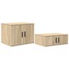 vidaXL Armoire de rangement 2 pc Ch&ecirc;ne Sonoma 108 x 41 x 40 cm