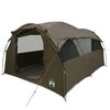 vidaXL Tente familiale tunnel 6 personnes marron imperméable