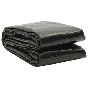 vidaXL Film solaire de piscine PE rectangulaire flottant 8x5 m Noir