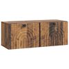 vidaXL Meuble TV mural Bois ancien 78,5 x 31 x 30 cm Bois d'ing&eacute;nierie