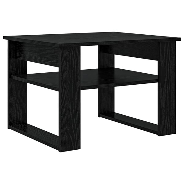 vidaXL Table basse Ch&ecirc;ne noir 64 x 54 x 44 cm Bois d'ing&eacute;nierie