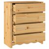 vidaXL Commode Drammen Chêne 76,5 x 40 x 91 cm Bois de pin massif
