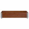 vidaXL Collier de palette marron 100x100 cm bois de pin solide