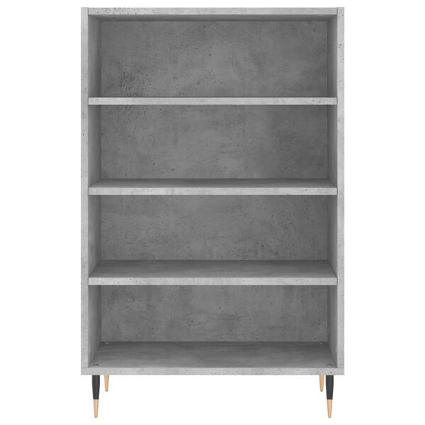 vidaXL Buffet haut gris b&eacute;ton 57x35x90 cm bois d'ing&eacute;nierie