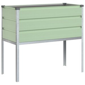 vidaXL Jardini&egrave;re Vert Pastel 100 x 45 x 90 cm Acier galvanis&eacute;