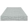 vidaXL Étagères murales flottantes 2 pcs gris béton 60x23,5x3,8 cm MDF