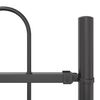 vidaXL Cl&ocirc;ture de jardin 3 pcs Gris 5,1 x 0,8 m Acier rev&ecirc;tu de poudre