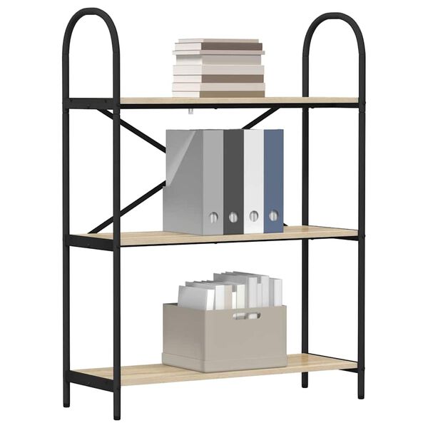 vidaXL &Eacute;tag&egrave;re Ch&ecirc;ne Sonoma 80 x 30 x 109 cm Bois d'ing&eacute;nierie