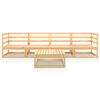 vidaXL Salon de jardin 5 pcs bois de pin massif