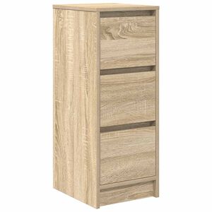 vidaXL Buffet ch&ecirc;ne sonoma 29,5x34x76 cm bois d'ing&eacute;nierie