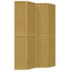 vidaXL Cloison de s&eacute;paration 4 panneaux marron bois paulownia massif