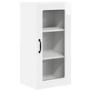 vidaXL Cabinet en verre mural LUCCA Blanc brillant 40 x 31 x 80 cm