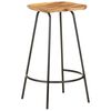 vidaXL Tabourets de bar lot de 4 bois d'acacia solide