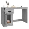 vidaXL Bureau avec tiroir sonoma gris 115x50x75 cm bois d'ingénierie