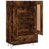 vidaXL Buffet haut ch&ecirc;ne fum&eacute; 69,5x31x115 cm bois d'ing&eacute;nierie