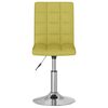 vidaXL Chaises pivotantes &agrave; manger lot de 2 vert tissu